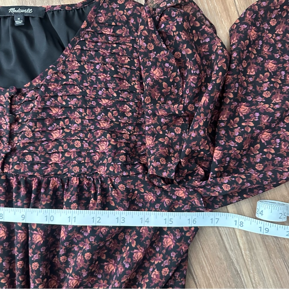 Madewell Georgette Tiered Maxi Dress Ruffle Cottagecore Fairy Boho Medium NWOT - Picture 10 of 13